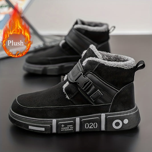 Men'S Winter Snow Boots - Slip-On Closure, Non-Slip EVA Sole, Cushioned Insole - / - Cold Weather Boots for Men - Easy-Clean Synthetic Upper - All-Season Casual &