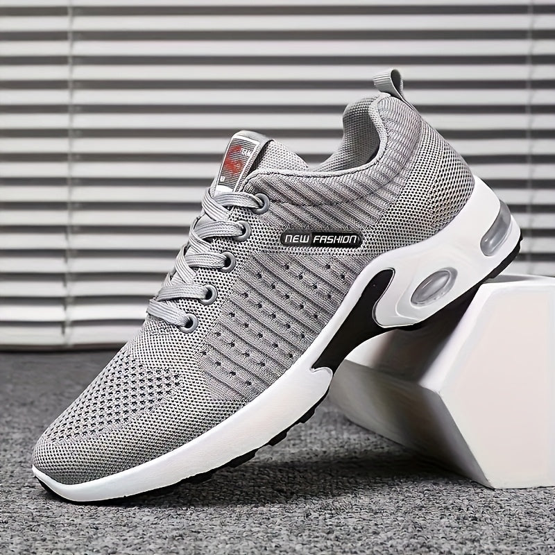 Men's Breathable Low-Top Sports Shoes with Shock Absorption
