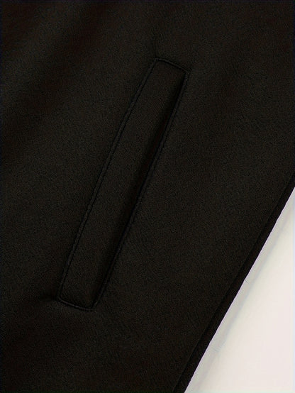 Առօրյա գլխարկով բրդյա բաճկոն «KING» նախշով, կայծակաճարմանդով, երկար թևքերով, սովորական չափսի, աշուն/ձմեռ բացօթյա սպորտաձևերի համար նախատեսված վերարկու, առօրյա վերարկու, դեռահասի համար, դեռահասի համար, դեռահասի համար