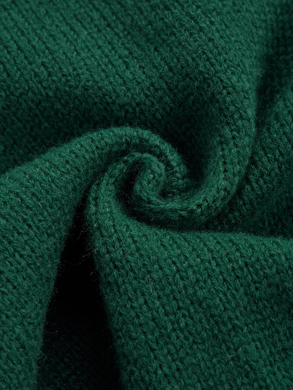 Men's Slim-Fit Cable Knit Sweater - Winter Warm Pullover with Geometric Corduroy Clasp (Adjustable Rope), Round Neck Long Sleeve Casual Sweating for Fall/Winter Layering - Hand Washable Knitwear for Smart-Casual Outfits (Not