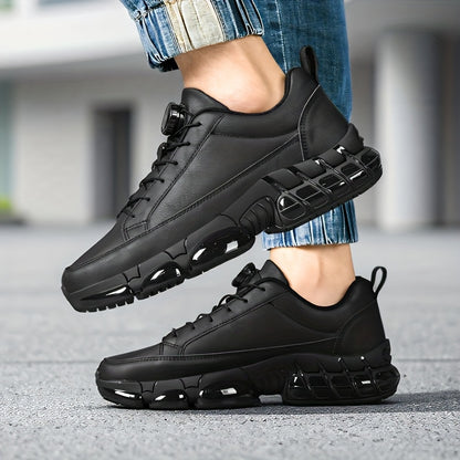 Men's Casual Rotating Buckle Sports Shoes, Trendy Versatile Comfortable Men's Shoes, Fashionable Road Running Shoes - ayq