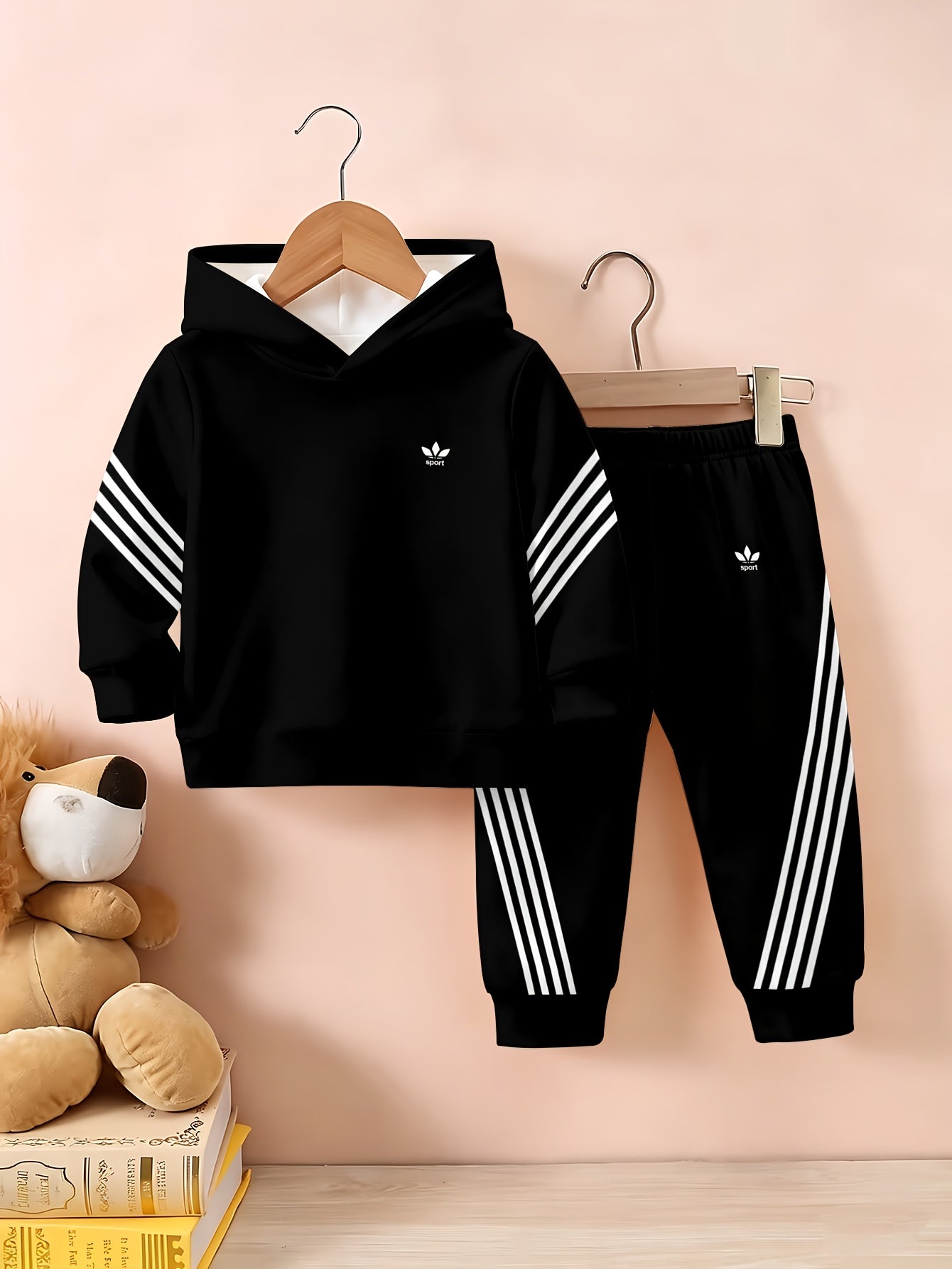 Boys' Toddler Hoodie & Pants Set Lightweight Spring Fall