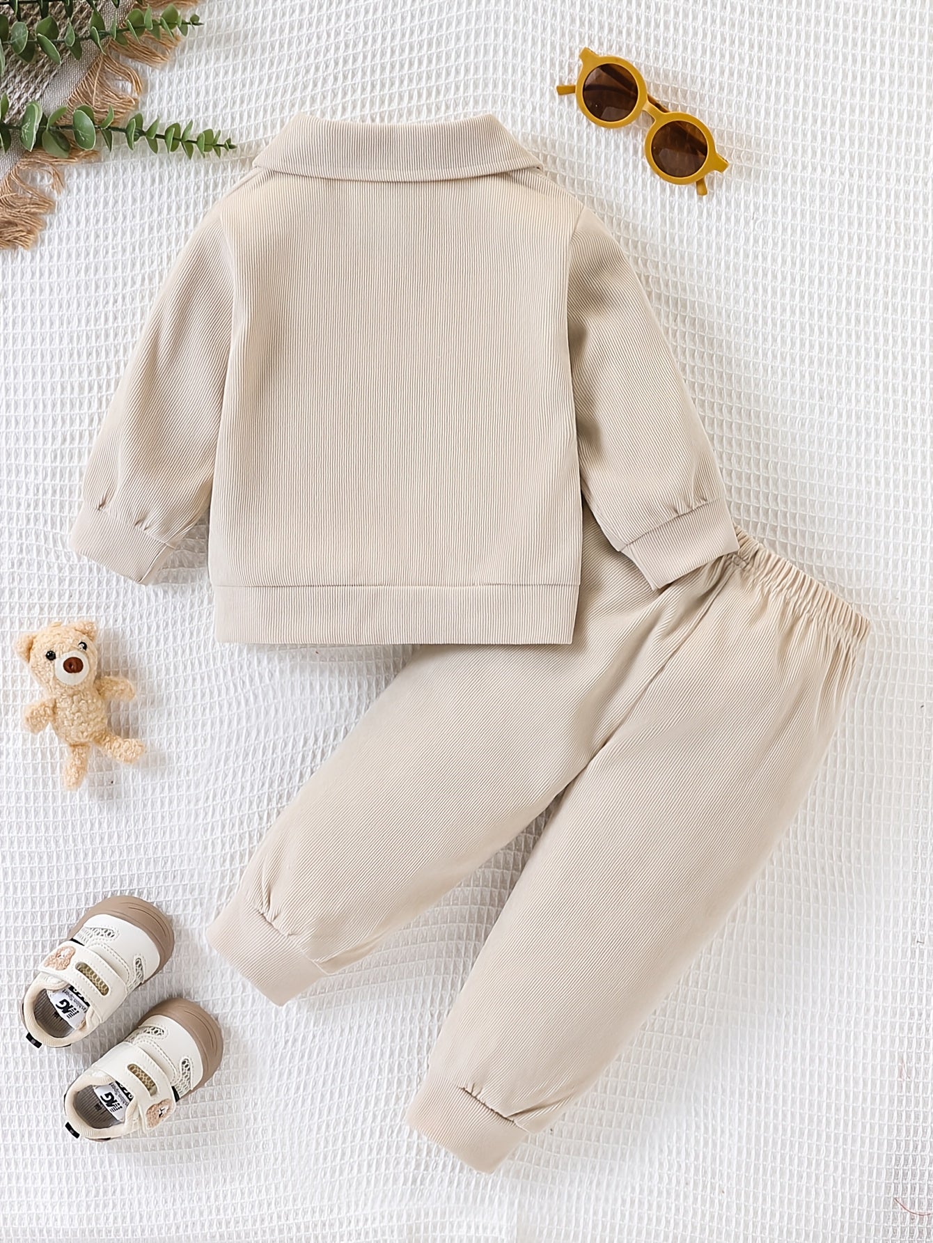 Toddler Boys' Corduroy Shirt Jacket and Pants Set for Spring/Fall