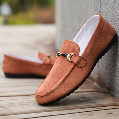 Men's Casual Canvas Slip-On Shoes Round Toe Summer Style