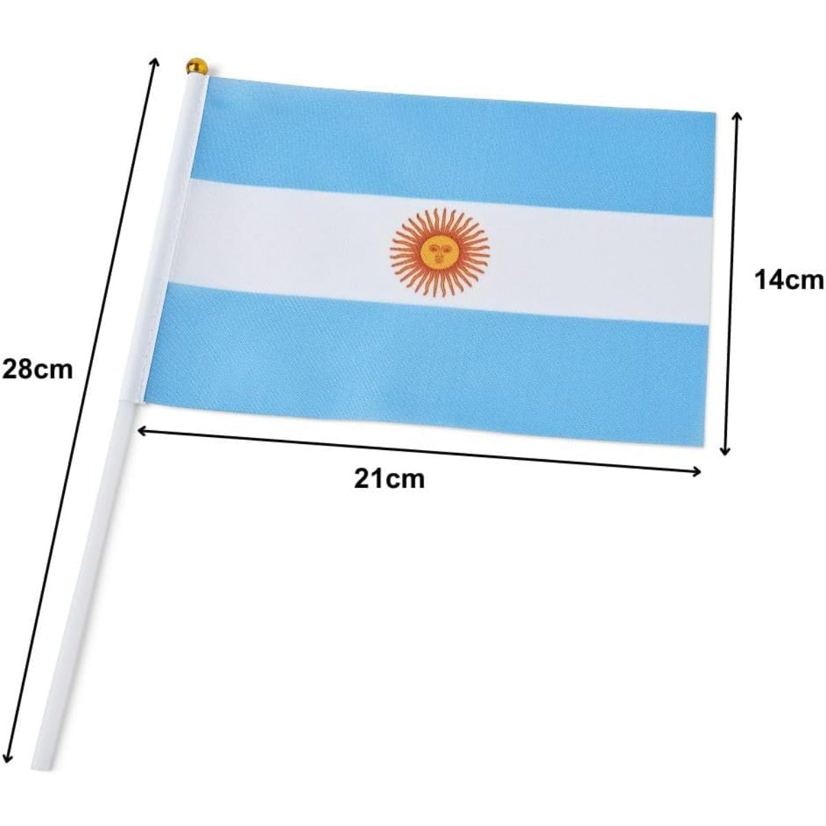 10pcs Argentine Flag Decorations Polyester Cheering Banners