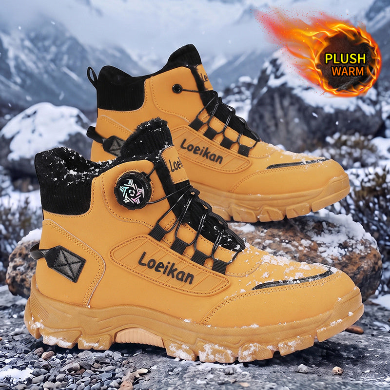 Men's Lightweight Winter Work Boots with Warm Lining & Non-Slip Sole