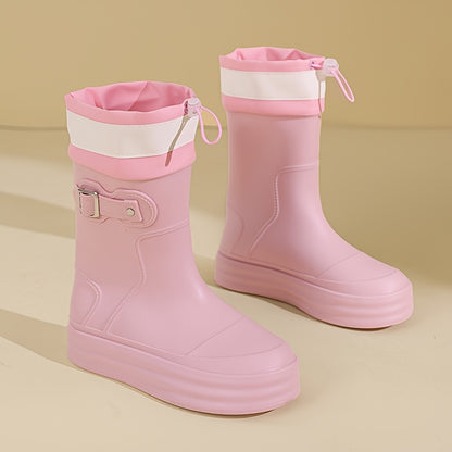 Casual Waterproof Short Rain Boots for All-Season Wear