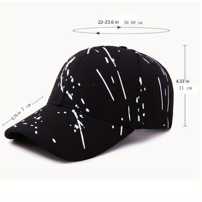 Graffiti Print Simple Baseball Cap Trendy Solid Color Hip Hop Dad Hat Unisex Lightweight Couple Sun Hats For Women Men