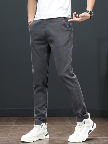 Men'S Spring Casual Trousers, Lightweight Business Outdoor Straight-Leg Pants, Versatile And Stylish for Spring And Autumn, Suitable for Sports And Formal Occasions.