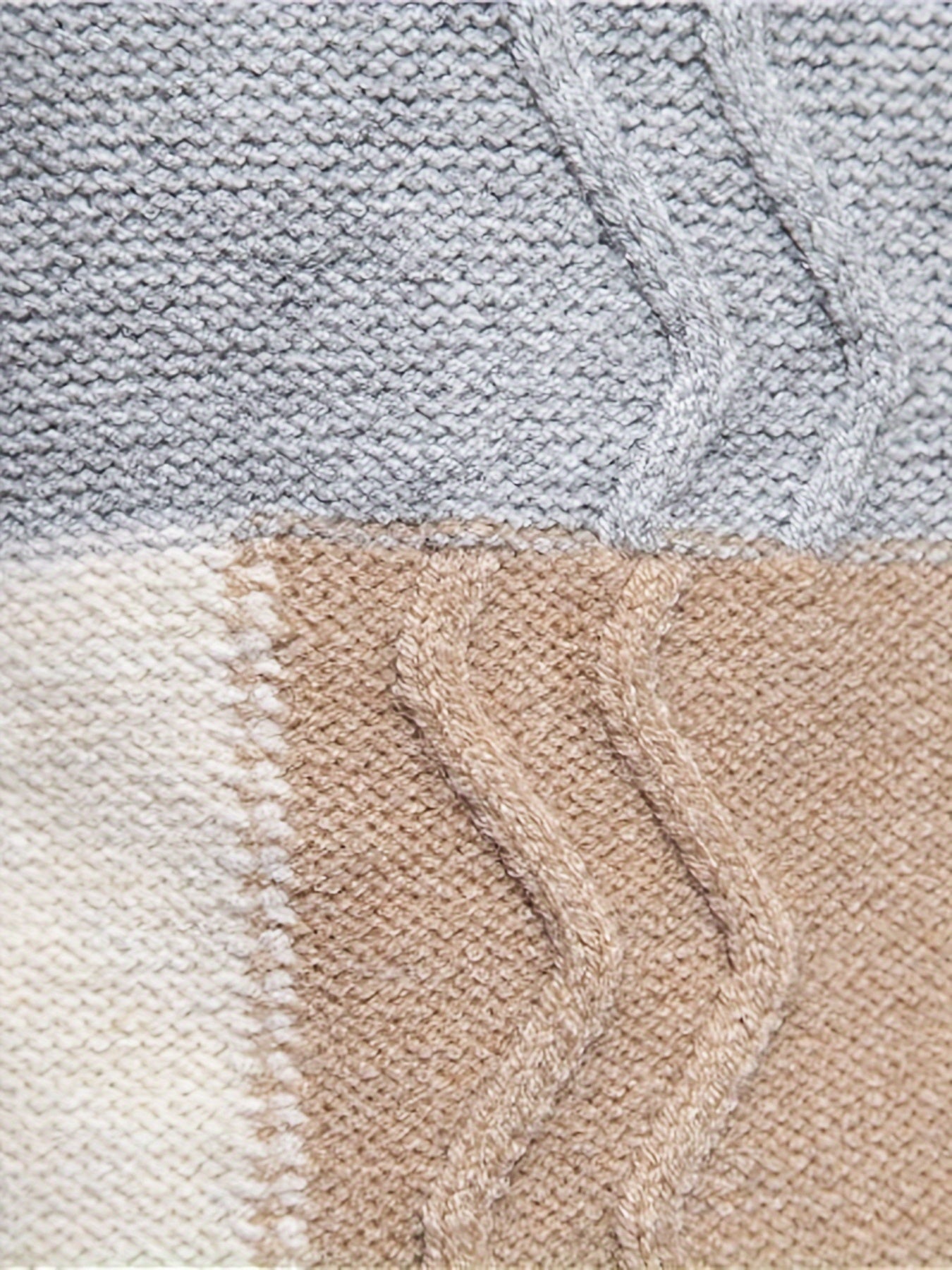 Տղամարդկանց գունագեղ ժակարդե սվիտեր կլոր վզով աշնանային և ձմեռային համար