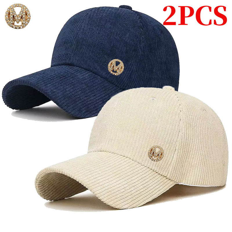 Unisex Adjustable Corduroy Baseball Cap - Lightweight, Retro Style