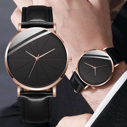 Men'S Luxury Quartz Wristwatch and Jewelry Set | Black Analog Watch with Dual Display, Includes Matching Bracelet, Necklace, and Ring - Ideal for Birthdays, Christmas, Ramadan