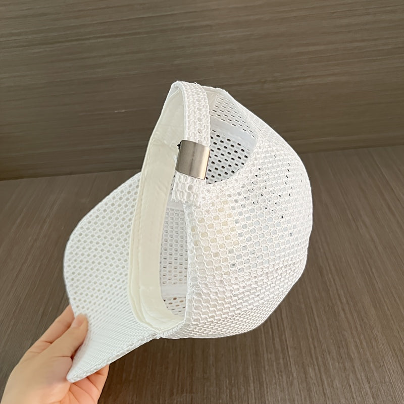 Summer Mesh Baseball Cap for Men & Women, Lightweight Sport Hat