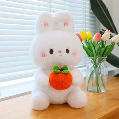 26Cm/10.24In Cute Rabbit Plush Toy Doll Figurine Little White Rabbit Plushie Birthday Gift Decorative Ornament