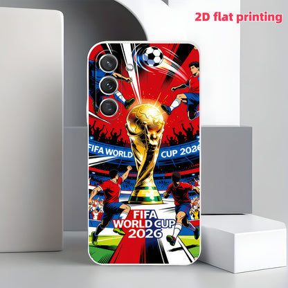 FIFA 2026 Աշխարհի գավաթի TPU հեռախոսի պատյան՝ ֆուտբոլային գավաթի դիզայնով
