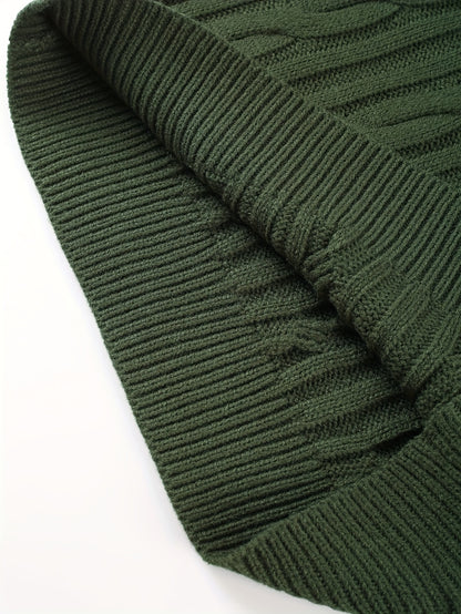 Նոր աշուն-ձմեռ տղամարդկանց համար նախատեսված ամենօրյա, միագույն, կլոր վզնոցով տրիկոտաժե վերնաշապիկ