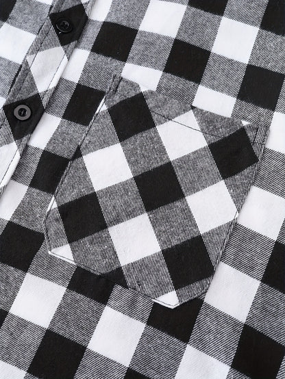 Տղամարդկանց համար նախատեսված շոտլանդական վերարկու, երկար թևքերով, պատահական, կոճակներով, գլխարկով վերնաշապիկ, բաճկոն