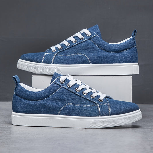 Trendy Low Top Canvas Shoes, Low Top Lace Up Casual Shoes For Outdoor Walking Jogging | All Seasons