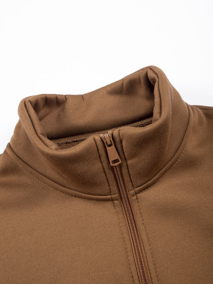 Men's Thermal Jacket - Extreme Cold Weather Zip-Up Coat with Full-Zip Exterior/Interior Layering - Lightweight Anti-Scratch Windproof Outerwear for Skiing, Camping, Hiking - Machine Washable Winter Jacket in Black/Navy/Gray/B