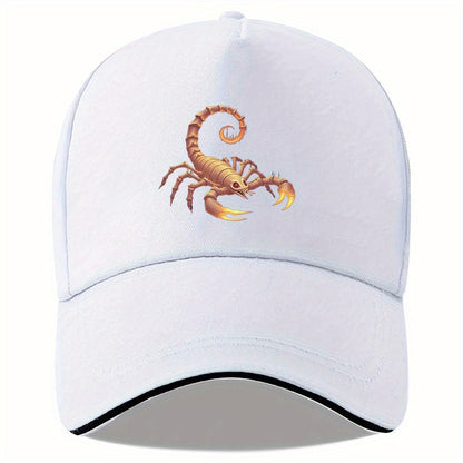 Unisex Scorpion Print Baseball Cap for Outdoor Sports
