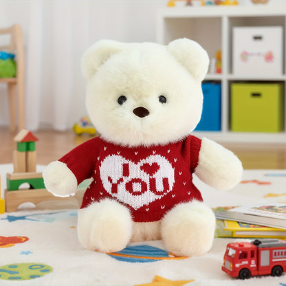 23 սմ/9.06 դյույմ փափուկ փափուկ արջուկ՝ հարմար նվերի համար - փափուկ խաղալիք, հարմարավետ քնելու ուղեկից երեխաների համար, ծննդյան և Սուրբ Ծննդյան նվեր (զույգերի կամ զույգերի համար):