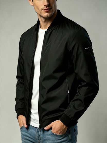 Men's Lightweight Windproof Baseball Jacket for Spring and Fall