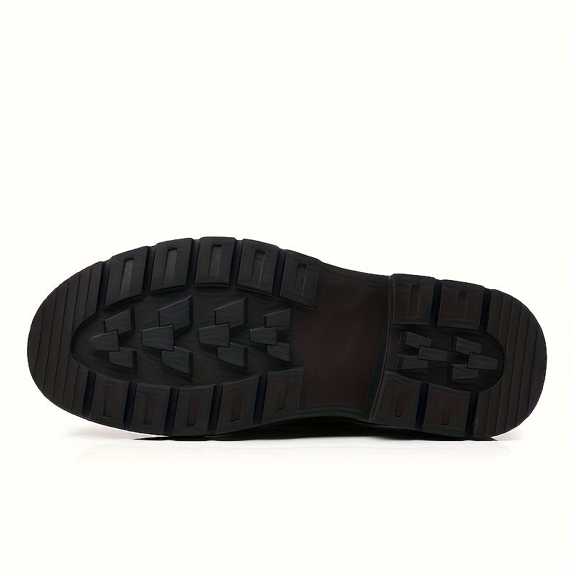 Stylish Men's Casual & Business Shoes - Versatile, Non-Slip, Lace-Up with Soft Sole for All Seasons, Dressy Shoes