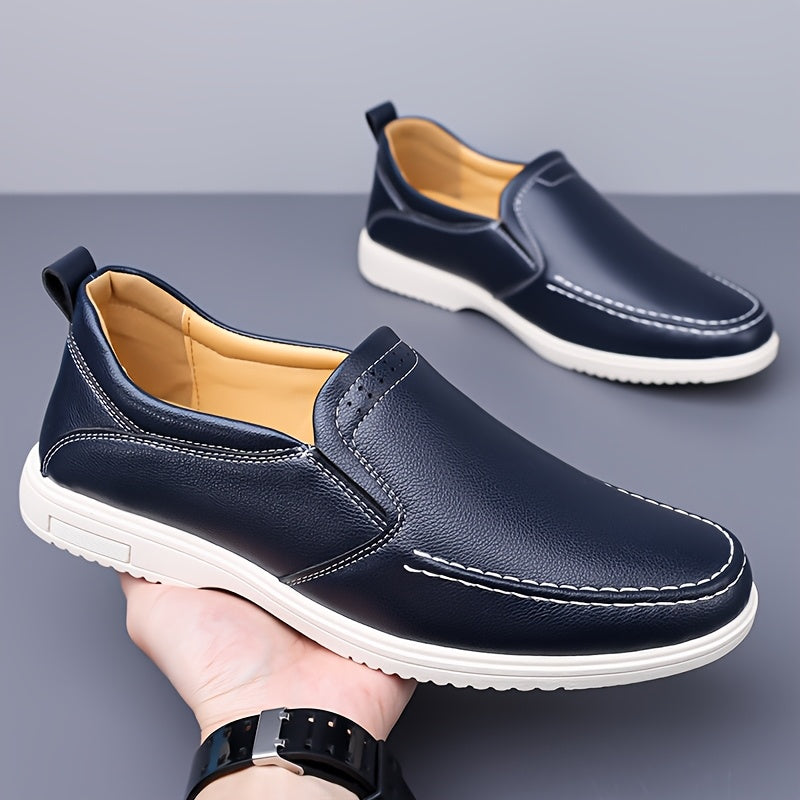 Men's All-Season Casual Flat Shoes - Slip-On Oxford & Derby Style