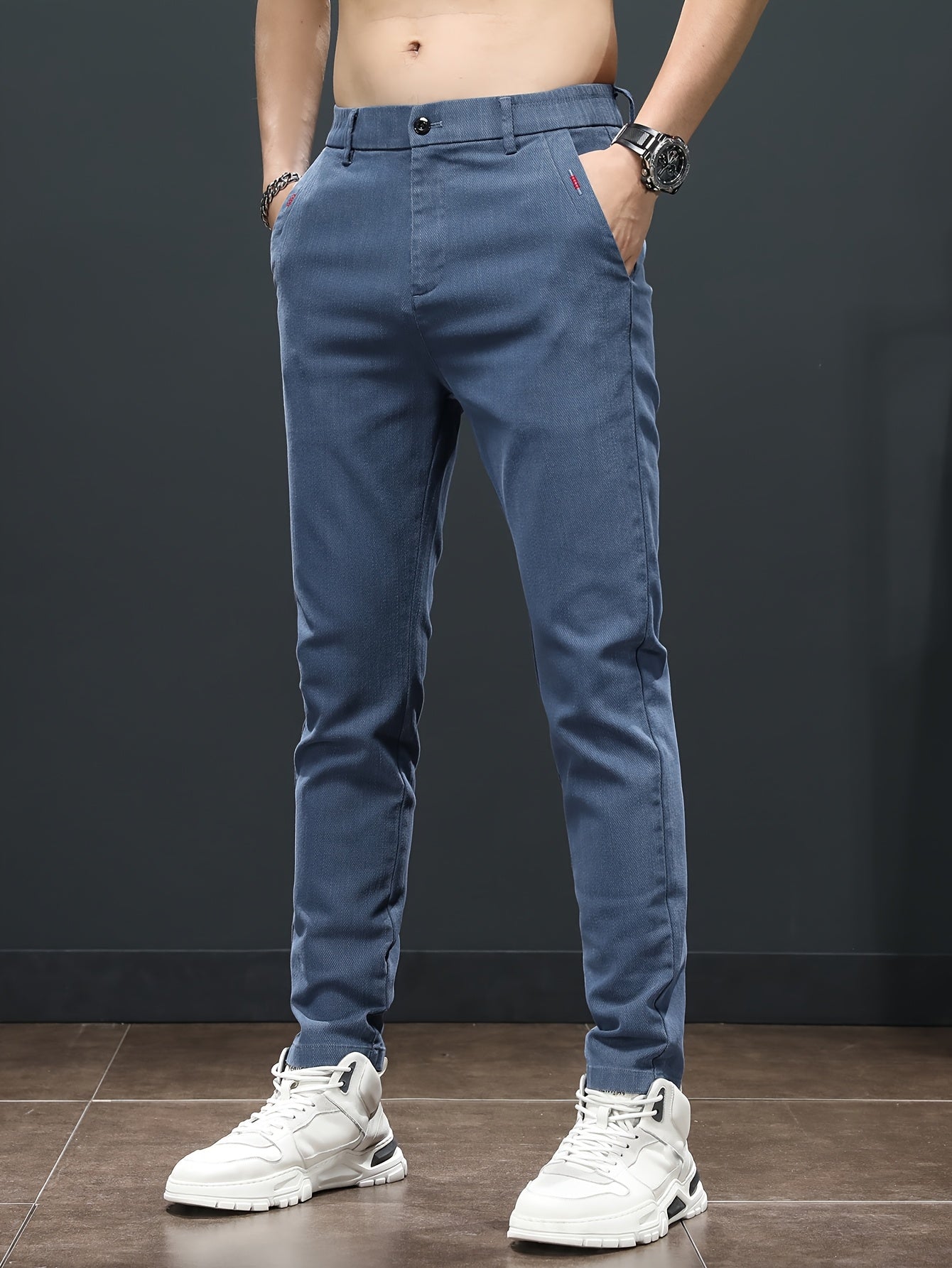 Men'S Spring Casual Trousers, Lightweight Business Outdoor Straight-Leg Pants, Versatile And Stylish for Spring And Autumn, Suitable for Sports And Formal Occasions.