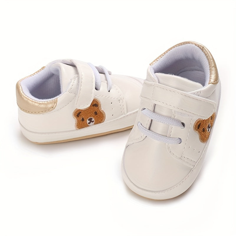 Casual Cute Cartoon Bear Sneakers For Baby Boys, Lightweight Non-slip Walking Shoes For Spring Summer Autumn