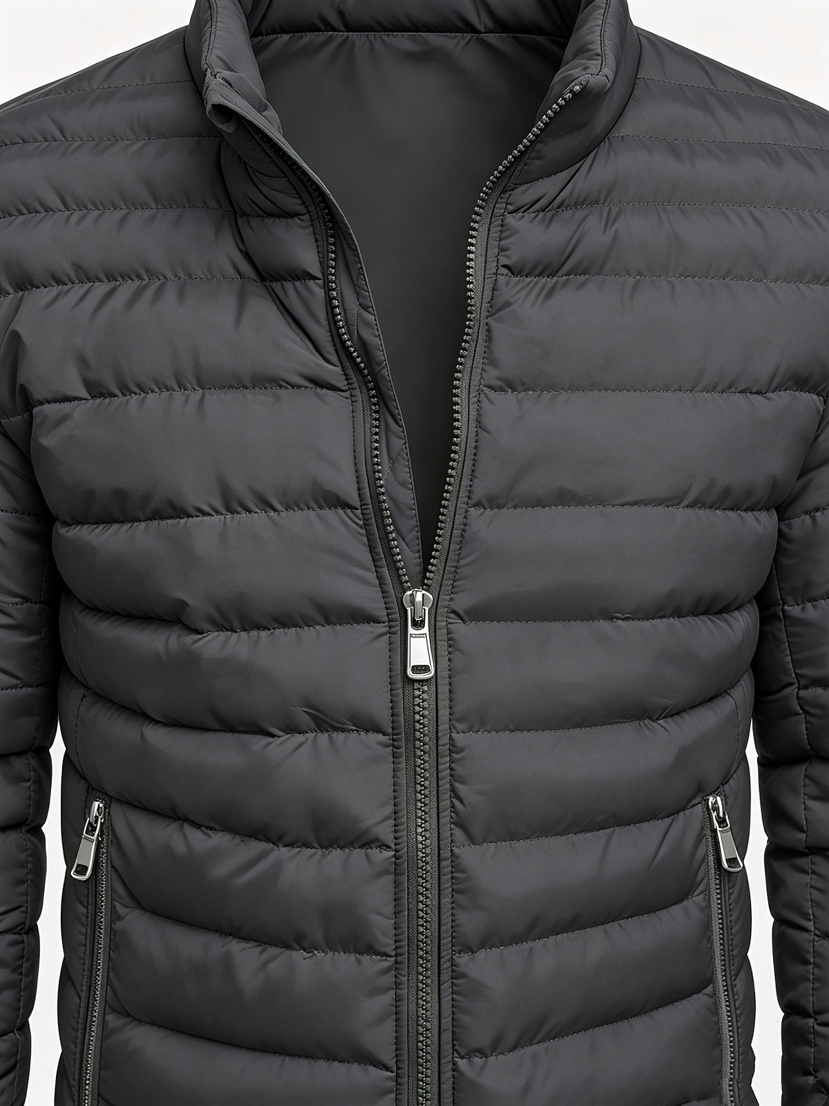 Men's Slim Fit Lightweight Stand Collar Windproof Jacket