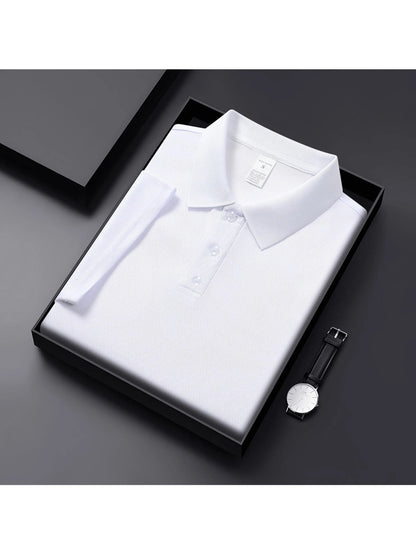 Men's Summer Polo Shirts Custom Logo Short Sleeve Casual Tees