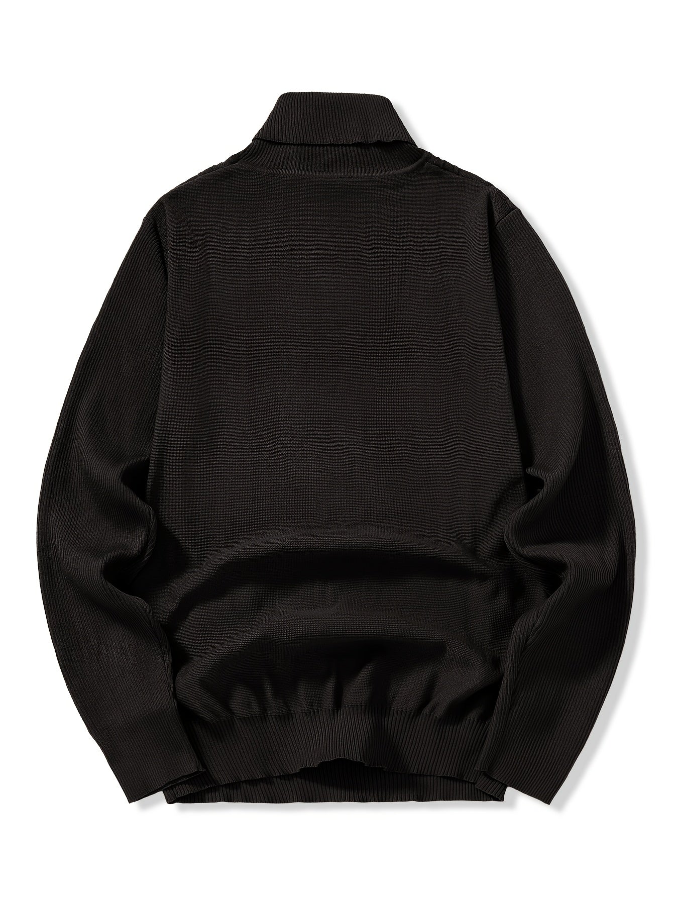 Տղամարդու միագույն, բարձր օձիքով սվիտեր, բարձր առաձգական, ոճային, հարմարավետ և տաք վերնաշապիկ, հարմար է աշնանը և ձմռանը բացօթյա հագուստի համար, հիմնական շերտի սվիտեր, գծավոր տրիկոտաժե բարձր օձիքով սվիտեր - երկար թևքով պուլովեր, առանձնահատկություններ