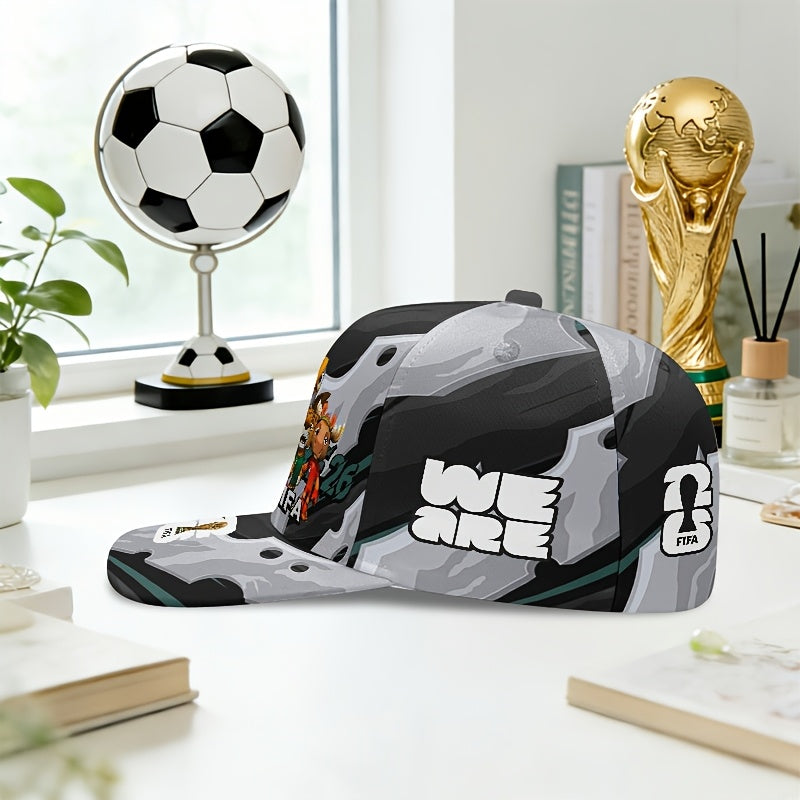 Men's FIFA World Cup Camouflage Baseball Cap with Curved Brim