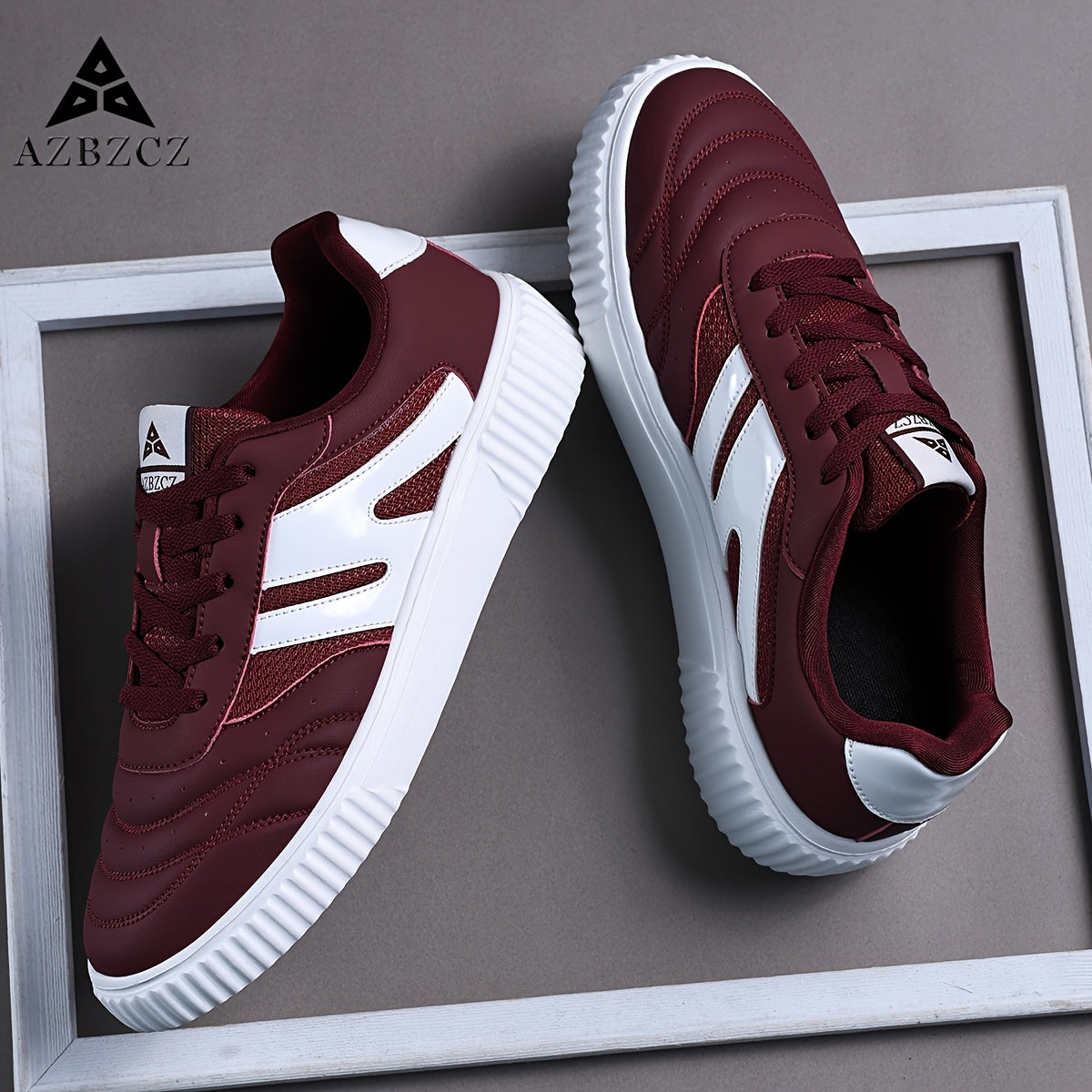 Men's Low-Top Athletic Sneakers Casual Lace-Up Shoes