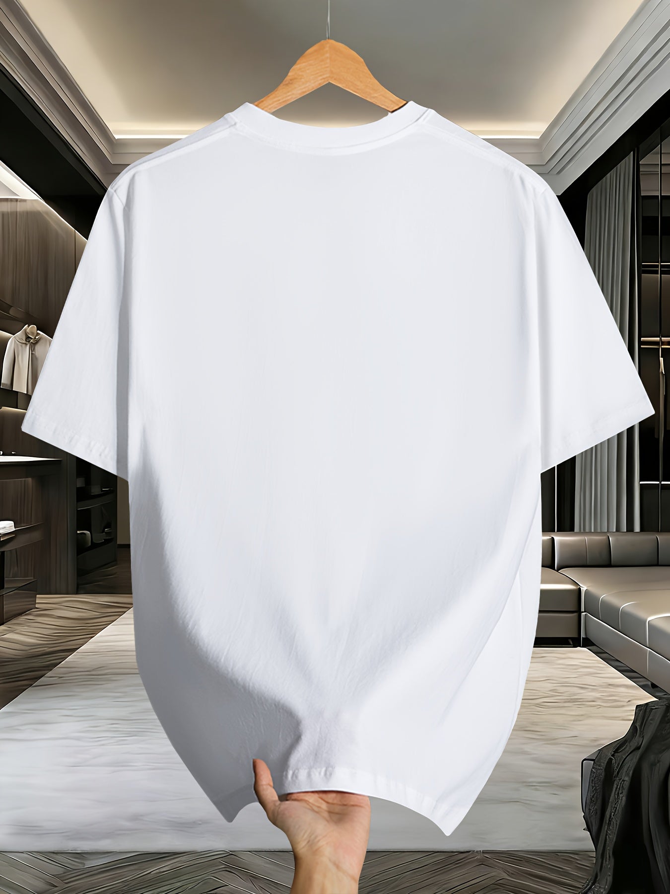 Unisex Short-Sleeve Football T-Shirt with Geometric Pattern