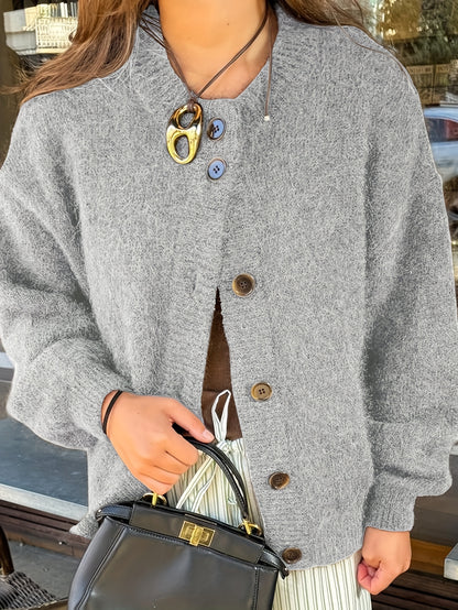Women'S Vintage Sweater Coat - Soft Long Sleeve Cardigan with Button Front, Chic Office to Party Outerwear, Elegant Casual Outfits, Machine Washable Fall Winter Spring Jacket for Everyday &, Cute Sweaters