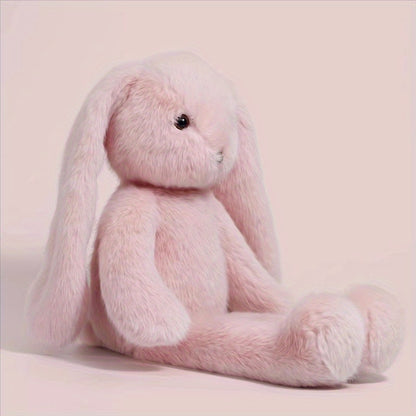 44 սմ/17.3 դյույմ խելոք երկարականջ վարդագույն կոնֆետ-ճագար, ականջներով փափուկ խաղալիք, փափուկ փափուկ մուլտֆիլմային նապաստակի տիկնիկ, Զատկական նապաստակի տիկնիկ, Զատկի նվեր, Սուրբ Վալենտինի օրվա նվեր, Սուրբ Ծննդյան նվեր