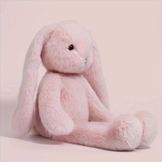 44 սմ/17.3 դյույմ խելոք երկարականջ վարդագույն կոնֆետ-ճագար, ականջներով փափուկ խաղալիք, փափուկ փափուկ մուլտֆիլմային նապաստակի տիկնիկ, Զատկական նապաստակի տիկնիկ, Զատկի նվեր, Սուրբ Վալենտինի օրվա նվեր, Սուրբ Ծննդյան նվեր