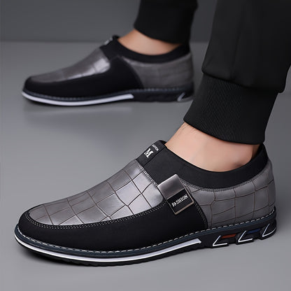 Men's Casual Slip-On Business Loafers with Anti-Slip Sole