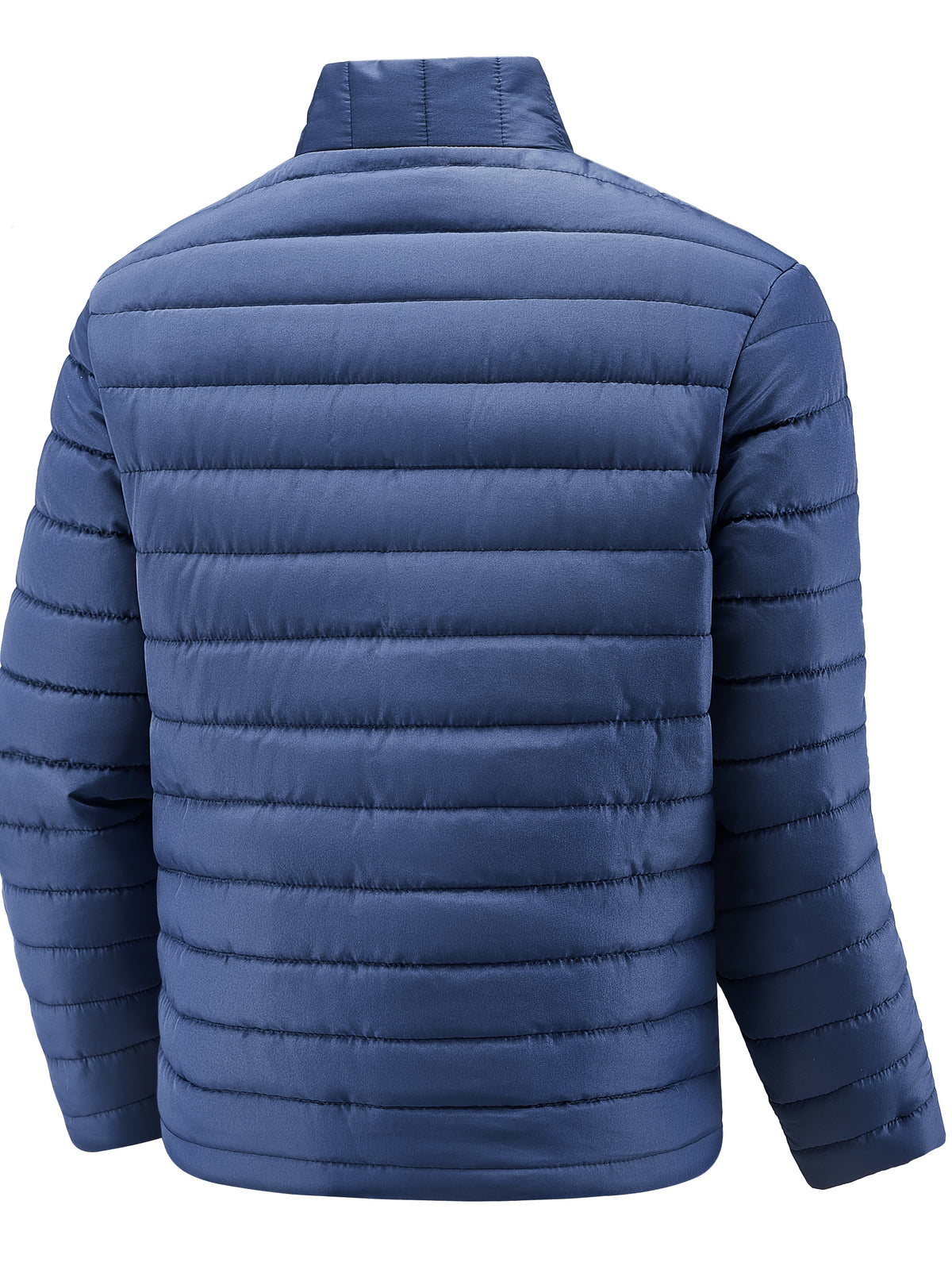 Men's Slim Fit Quilted Winter Jacket with Warm Plush Lining