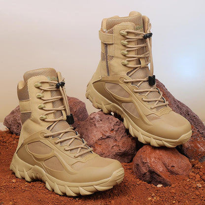 Men's All-Season Tactical Short Boots, Breathable & Comfortable
