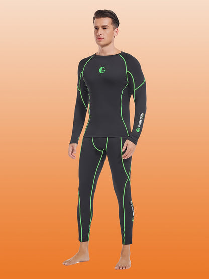 Men's Thermal Fleece Underwear Set for Cold Weather Sports