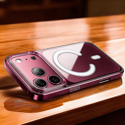 Luxury Transparent Magnetic Wireless Charging Phone Case for iPhone 11