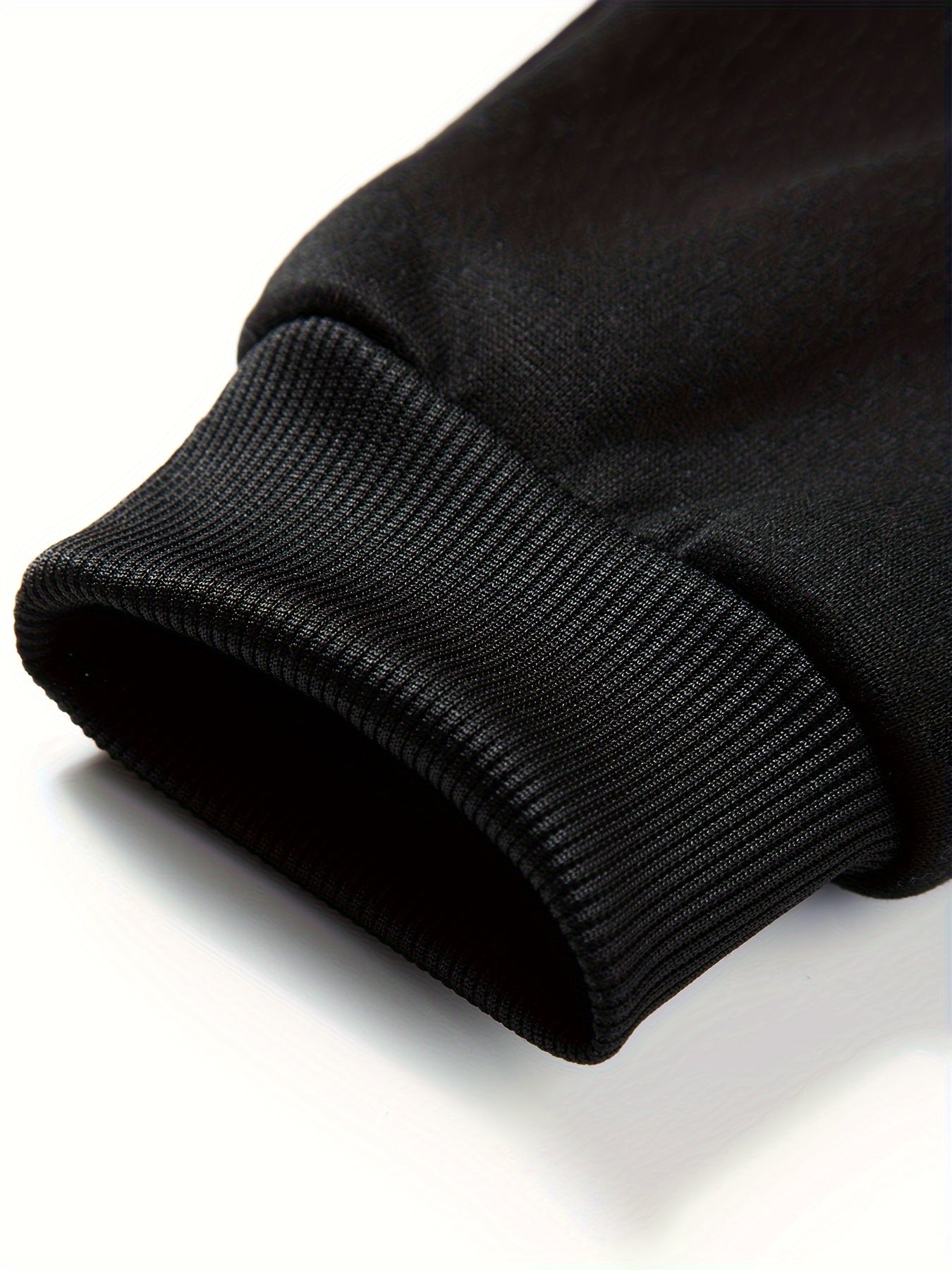 2pcs children's autumn and winter velvet zipper hooded shirt + pants, letter print boys' fashionable casual sports suit, suitable for jogging and daily wear