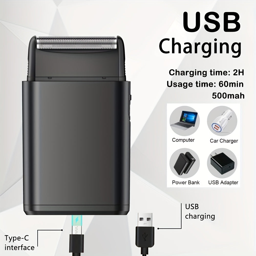 1pc/4pcs Men'S Grooming Kit, Hair Clipper, Electric Shaver, Nose Trimmer, Beard Trimmer, USB Rechargeable Multi-Functional Haircutting Set, Perfect for Beard and Hair Trimming, Travel Essentials, Father'S Day Gift