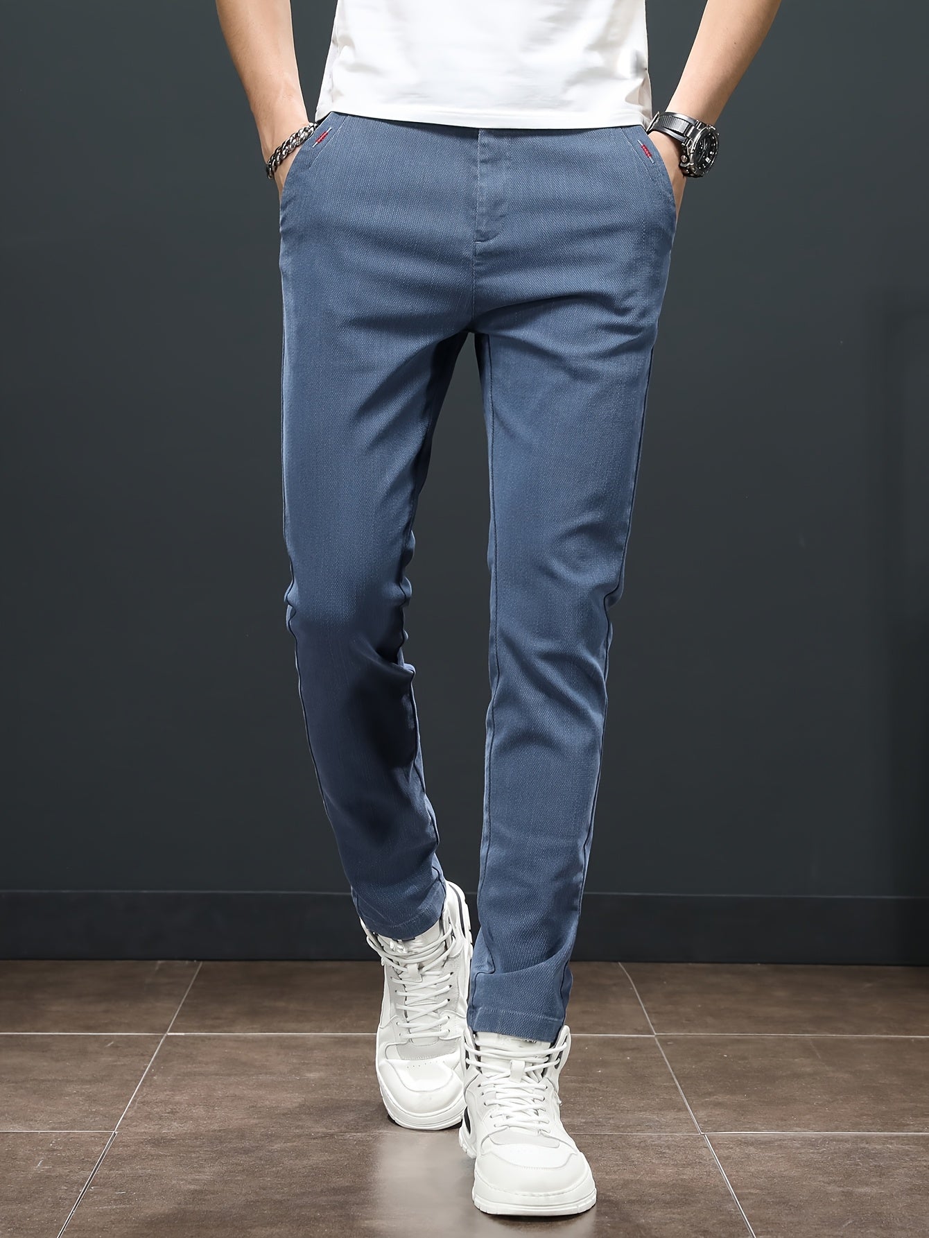 Men'S Spring Casual Trousers, Lightweight Business Outdoor Straight-Leg Pants, Versatile And Stylish for Spring And Autumn, Suitable for Sports And Formal Occasions.