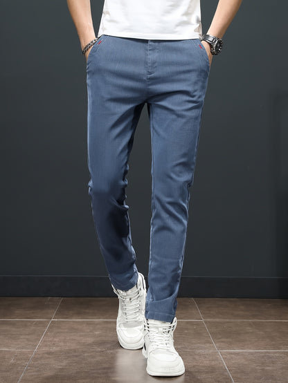 Men'S Spring Casual Trousers, Lightweight Business Outdoor Straight-Leg Pants, Versatile And Stylish for Spring And Autumn, Suitable for Sports And Formal Occasions.