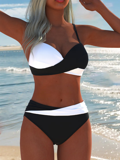 Women’s Two-Piece Swimwear Set Sleeveless Beach Bikini Summer
