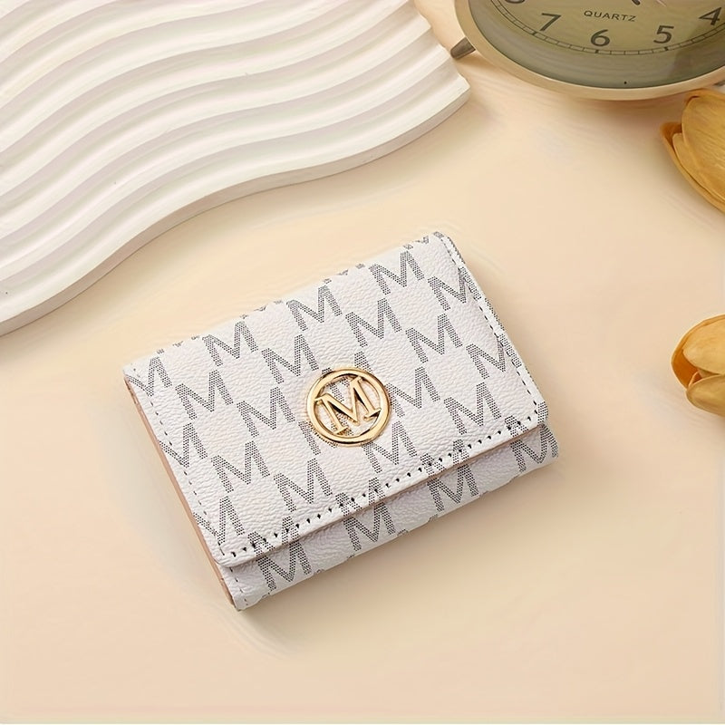 2025 New Women's Wallet Short European and American PU High-end Coin Purse Printed Multi Card Slot  Wallet Wallet Card Holder